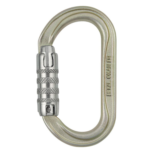 Petzl Oxan Triact Carabiner, Gold, SCREW-LOCK,1