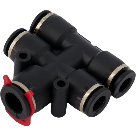 Gardiner T-Push Fit 4 Way Connector, 1